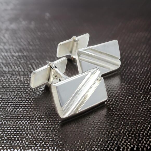 Georg Jensen Estate Sterling Silver Cufflinks 17.20 Grams GJ41 - Picture 1 of 9